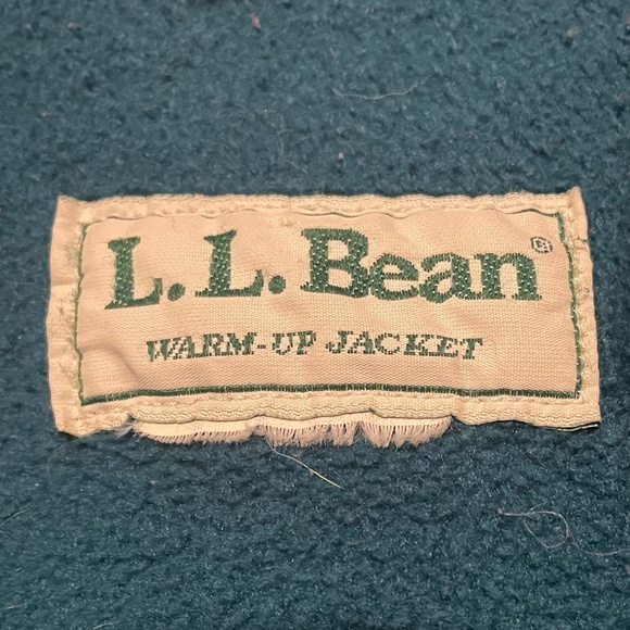Vintage L.L. Bean Fleece Lined Warm Up Insulated Bomber Jacket Full Zip - Picture 4 of 7